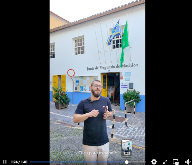 Conta Oficial de TikTok da Junta de freguesia de Machico
