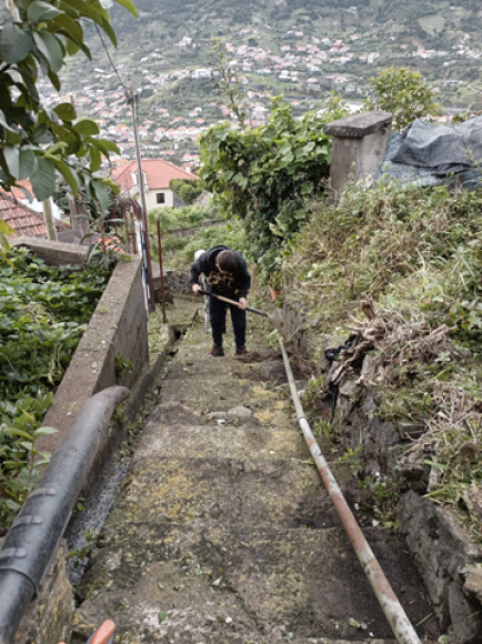 Limpeza da Vereda da Travessa da Levada Nova