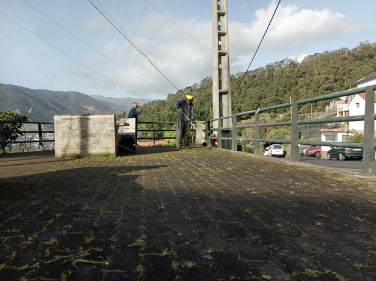 Limpeza e valoriza&ccedil;&atilde;o do espa&ccedil;o p&uacute;blico junto ao antigo t&uacute;nel para o Cani&ccedil;al