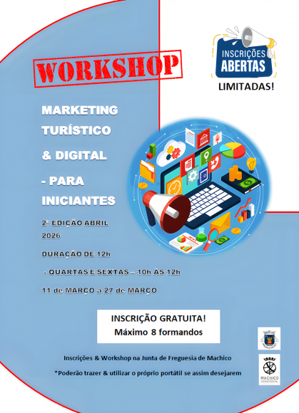 Workshop "Marketing Tur&iacute;stico & Digital" - Para Iniciantes