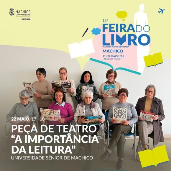 Oficina de Teatro da Universidade S&eacute;nior de Machico apresenta pe&ccedil;a de Teatro "A Import&acirc;ncia da Leitura" na 14.&ordf; Feira do Livro de Machico