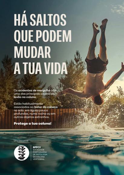 Cartaz  da Campanha - "H&aacute; saltos que podem mudar a tua vida"